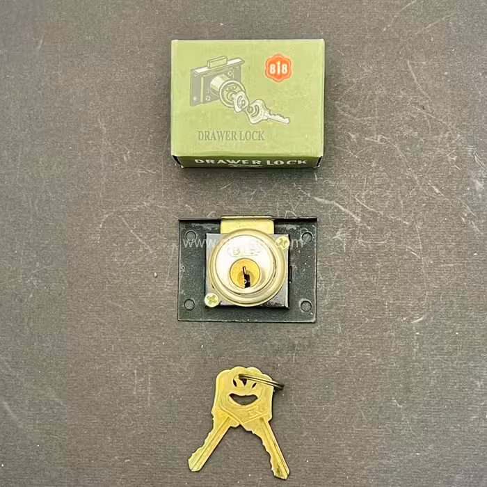 قفل کمدی 808 یک پله درجه 1 | قفل با سیلندر برنجی و زبانه مقاوم