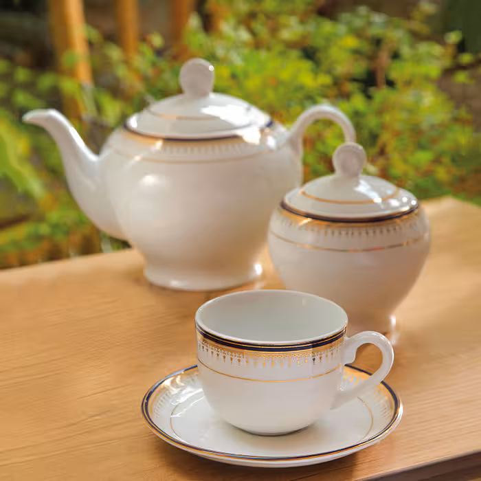 سرویس چینی 17 پارچه 6 نفره چای خوری خاطره