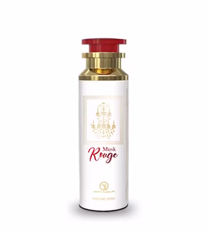 اسپری بدن رژ سفید (Musk Rouge) مدل گرندیور حجم 200 میلی لیتر