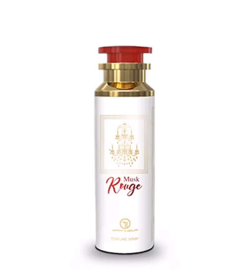 اسپری بدن رژ سفید (Musk Rouge) مدل گرندیور حجم 200 میلی لیتر