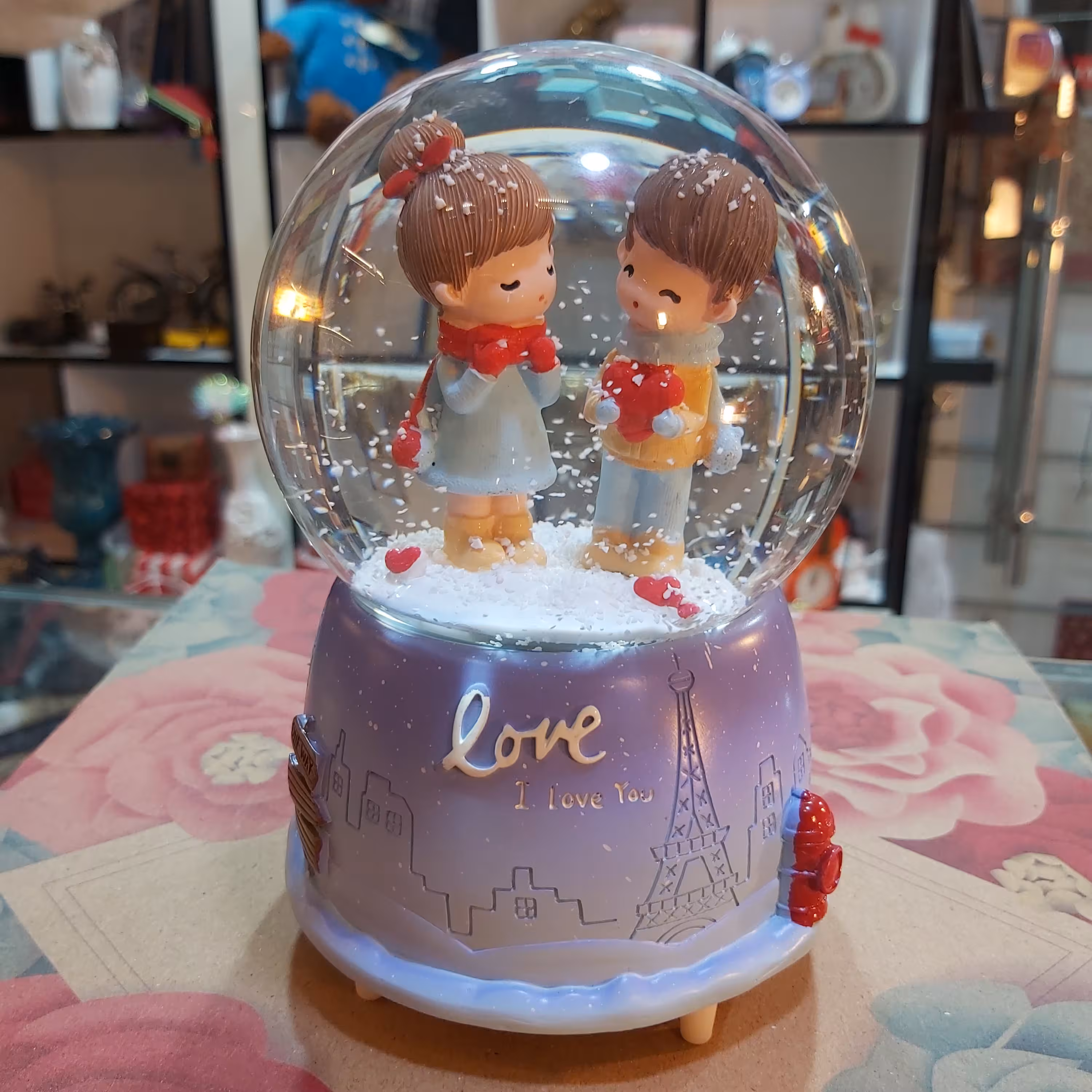 گوی برفی موزیکال پمپی بزرگ خارجی عاشقانه