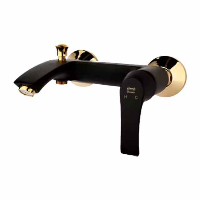 شیر حمام راسان مدل لوتوس مشکی