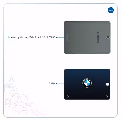 برچسب پوششی ماهوت مدل BMW مناسب برای تبلت سامسونگ Galaxy Tab A 9.7 2015 T550