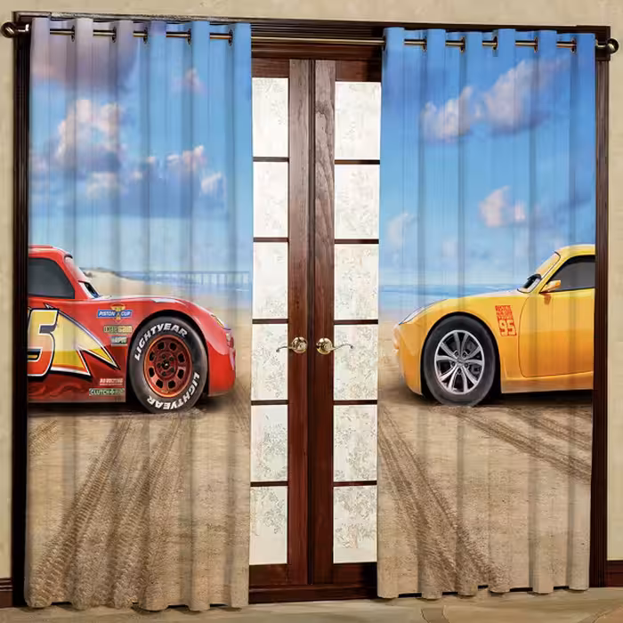 پرده مدل مخمل پانچی کد 7682 سایز 280x140 سانتی متر