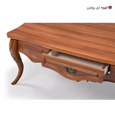 میز پذیرایی میز چوب مدل پیچک مجموعه 4 عددی