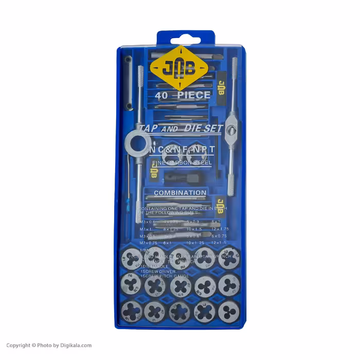 مته حدیده و قلاویز جاب مدل J-11140 مجموعه 40 عددی
