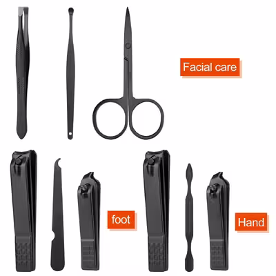 ست مانیکور و پدیکور مدل CARBON-DESIGN مجموعه 7 عددی