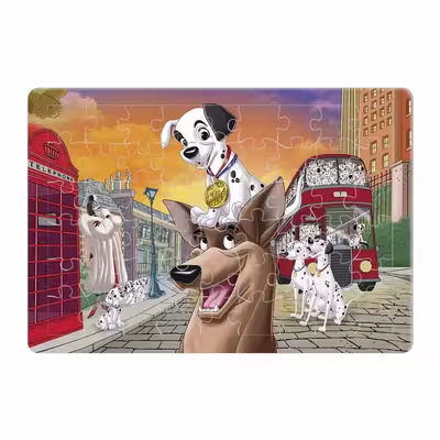پازل 54 تکه طرح صد و یک سگ خالدار مدل P006