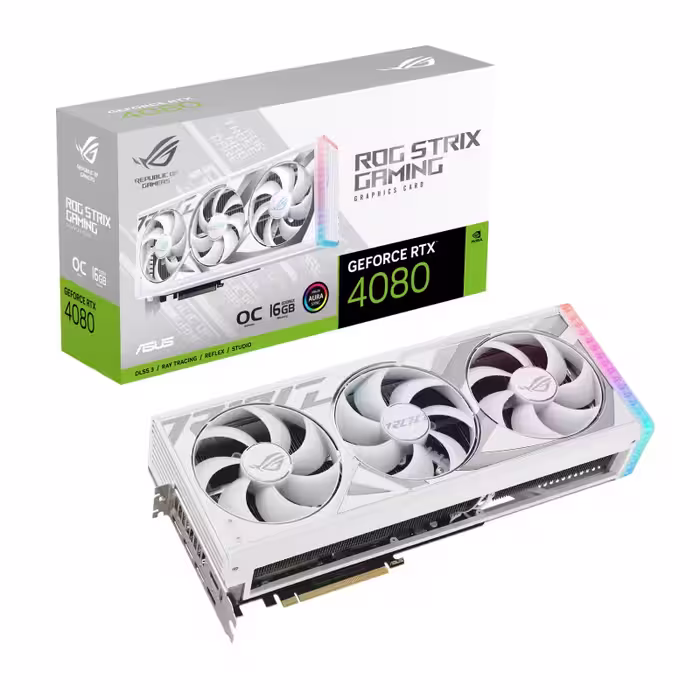 کارت گرافیک ایسوس مدل ROG Strix GeForce RTX 4080 16GB GDDR6X White OC Edition