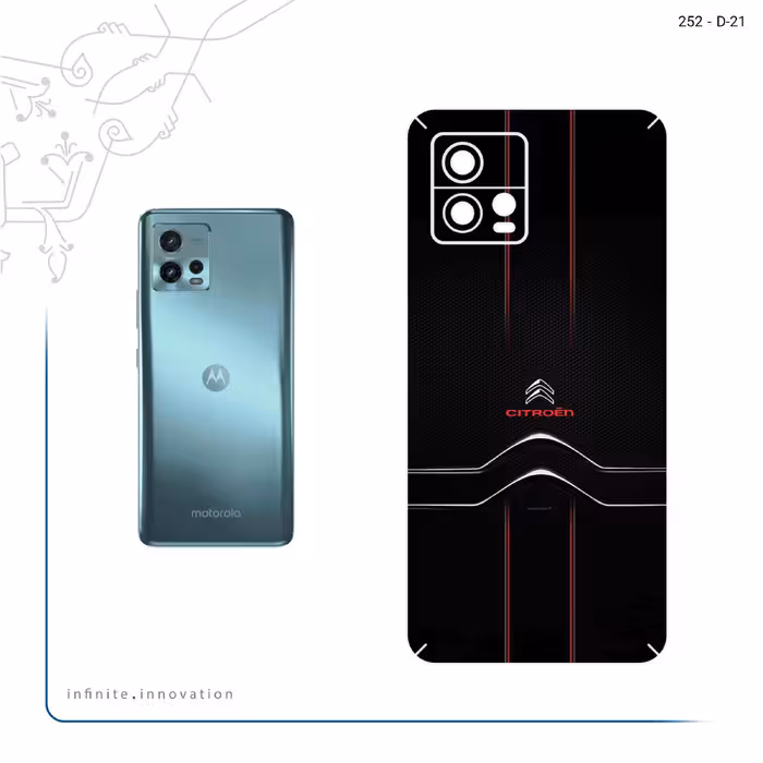 برچسب پوششی ماهوت مدل Citroen مناسب برای گوشی موبایل موتورولا Moto G72