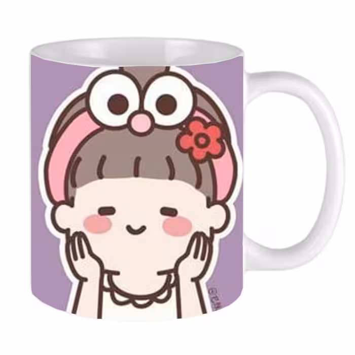 ماگ طرح دختر انیمه کیوت مدل MLS4110