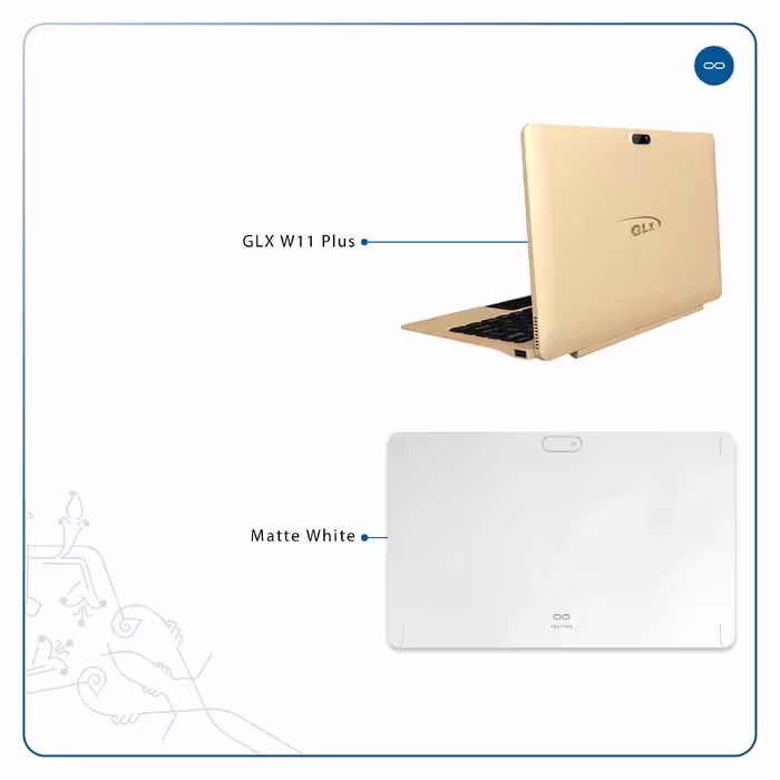 برچسب پوششی ماهوت مدل Matte-White مناسب برای تبلت جی ال ایکس W11 Plus