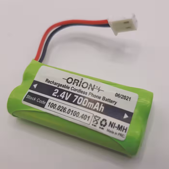 باتری تلفن بی سیم اوریون مدل 2.4V 700mAh