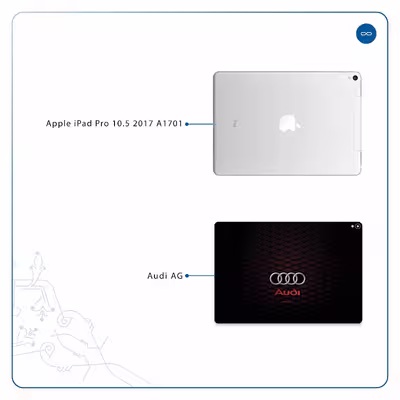 برچسب پوششی ماهوت مدل Audi AG مناسب برای تبلت اپل iPad Pro 10.5 2017 A1701