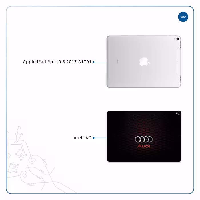 برچسب پوششی ماهوت مدل Audi AG مناسب برای تبلت اپل iPad Pro 10.5 2017 A1701
