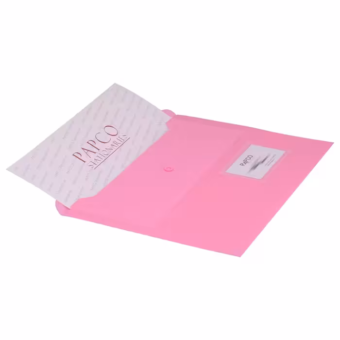 پوشه دکمه دار پاپکو مدل بیزنس - A4-116BM بسته 36 عددی