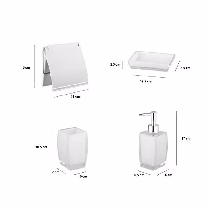 ست سرویس بهداشتی 6 پارچه لیمون مدل کلاسیک 