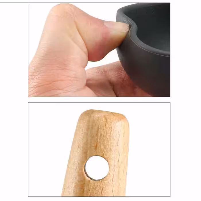 سرویس کفگیر و ملاقه  6 پارچه شنگیا مدل سیلیکونی