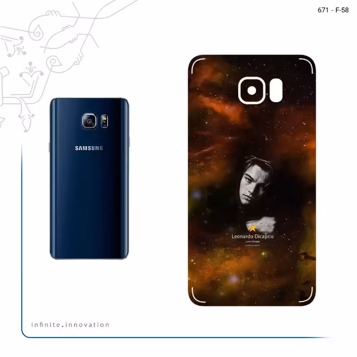 برچسب پوششی ماهوت مدل Leonardo Dicaprio مناسب برای گوشی موبایل سامسونگ Galaxy Note 5