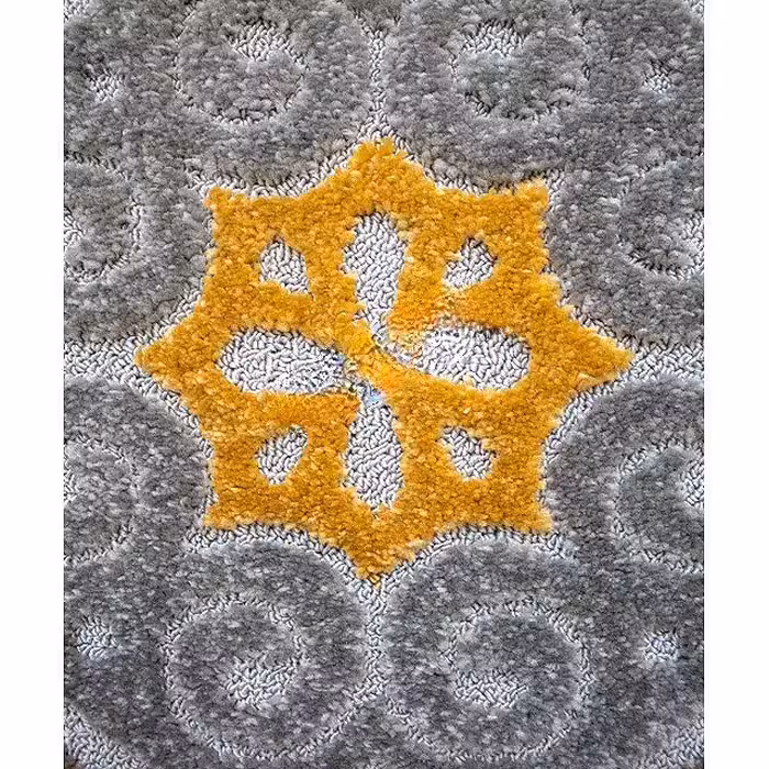 فرش ماشینی ساوین کد 7416 زمینه نقره ای