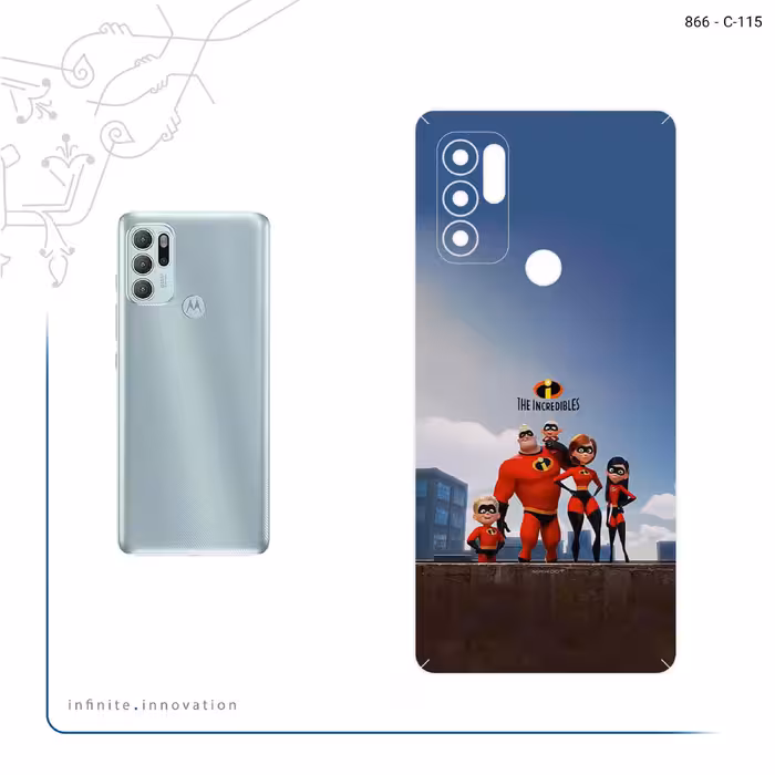 برچسب پوششی ماهوت مدل The Incredibles مناسب برای گوشی موبایل موتورولا Moto G60S