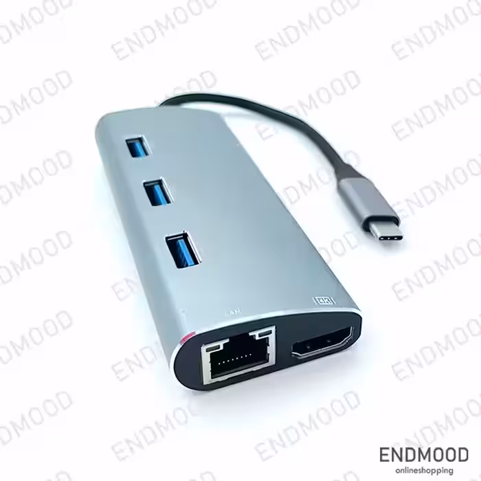 هاب 8 پورت Type C کی نت K-MFCMS808