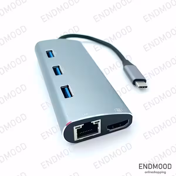 هاب 8 پورت Type C کی نت K-MFCMS808