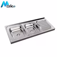 سینک میلان کد 3024 روکار دو لگنه