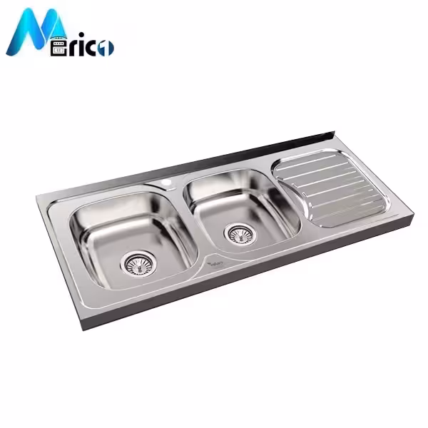 سینک میلان کد 3024 روکار دو لگنه