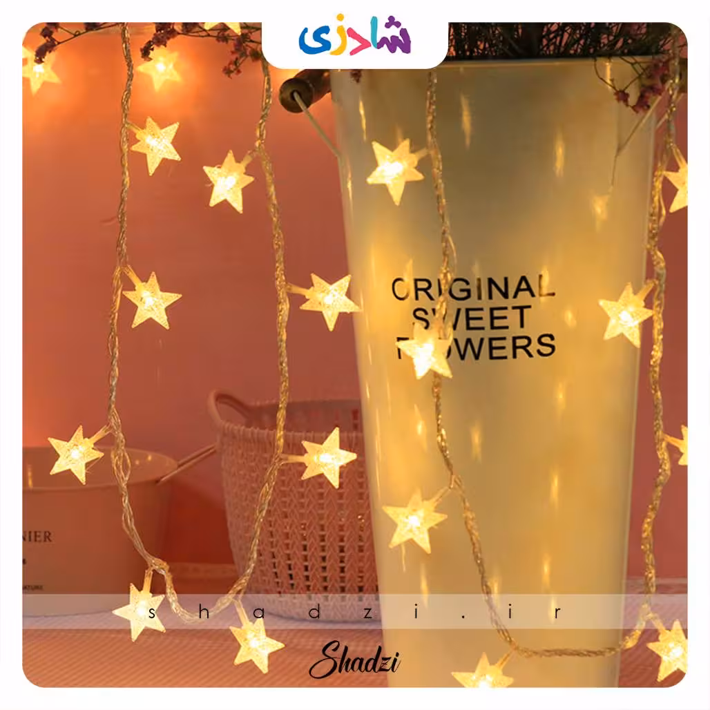 ریسه چراغدار ستاره ای برفی