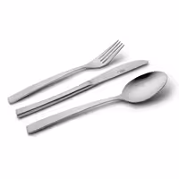 سرویس قاشق و چنگال ناب استیل 98 پارچه مدل فلورانس ساده