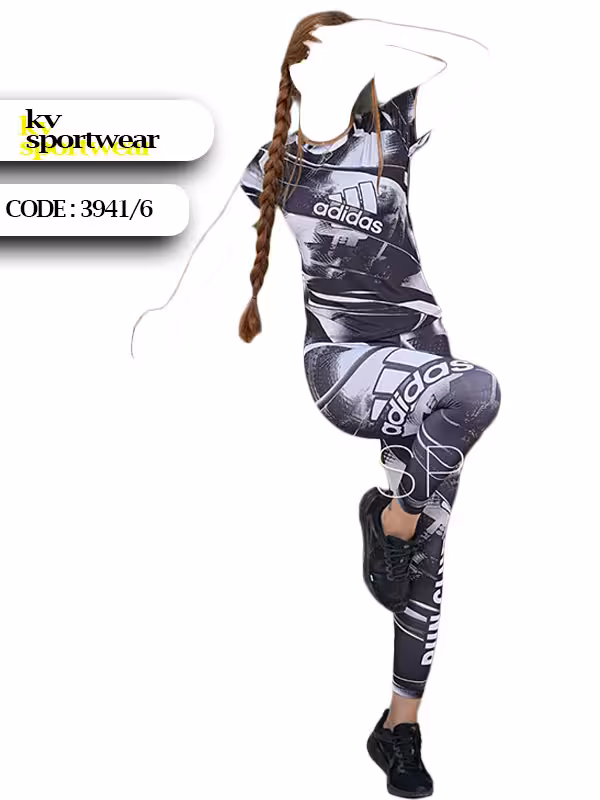 ست تیشرت و لگ رانینگ ورزشی زنانه کد 002