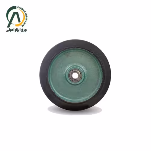 چرخ تک چدن لاستیک قطر 160 میلی متر
