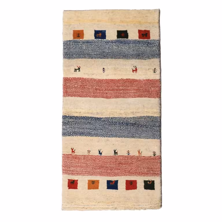 گبه دستبافت یک و نیم متری کد 4020405