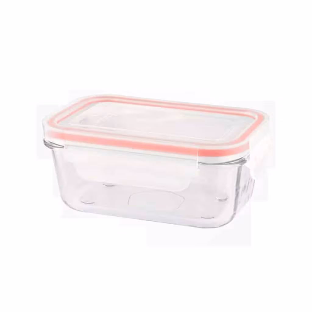 ظرف شیشه ای مستطیل 400 میلی لیتر لیمون 1804