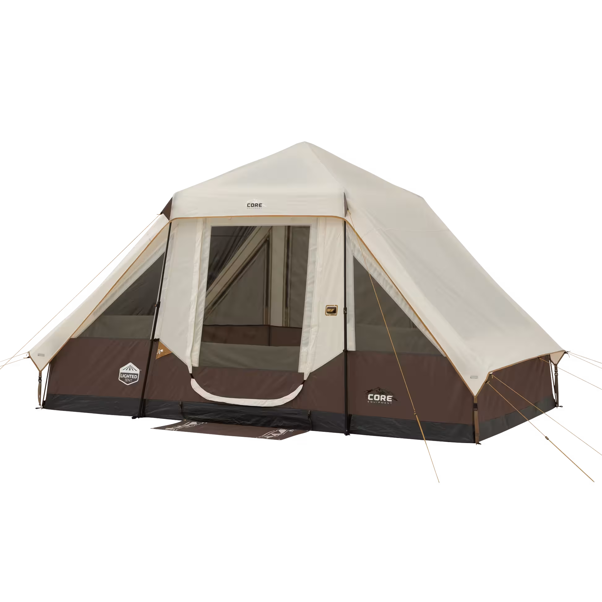 چادر اتومات کر سرخپوستی – 6 نفره چراغ دار کمپینگ Core 6 Person Lighted Instant Pyramid Tent