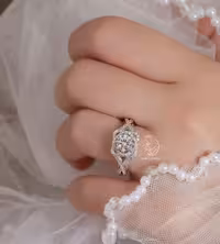 💍انگشتر سولیتر جواهری طراحی Verragio ؛ با طراحی خاص و زیبا نقره عیار 925(R_1006)