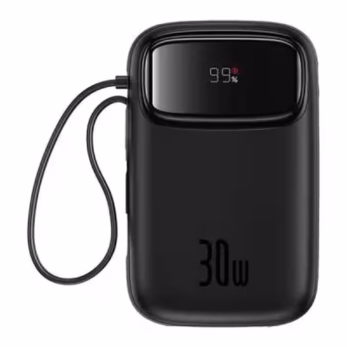 پاوربانک 30 وات بیسوس مدل QPow2 ظرفیت 20000 میلی آمپر ساعت