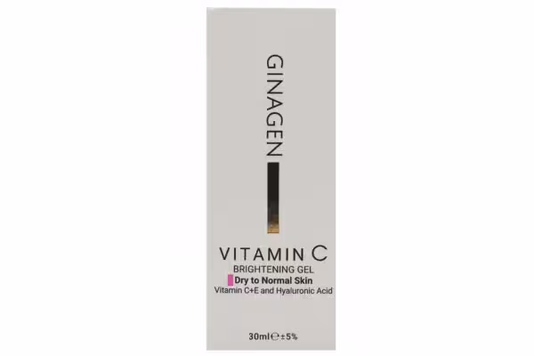 ژل ویتامین سی ژیناژن مناسب پوست خشک و نرمال  Ginagen Vitamin C Gel Dry To Normal Skin