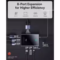 هاب 8 پورت USB-C باسئوس مدل BS-OH082 Focus Series