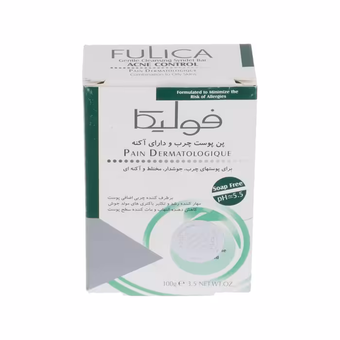 پن شستشو فولیکا مدل پوست چرب و جوش دار وزن 100 گرم