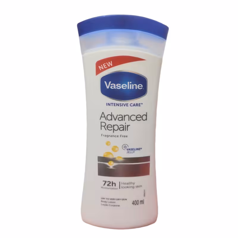 لوسیون بدن ترمیم کننده وازلین سری Intensive Care مدل Advanced Repair حجم 400 میل