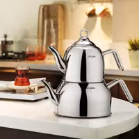 ست قوری دوقلو استیل آریلدیز Aryıldız  – طراحی خاص با دوام بالا و پخش یکنواخت حرارت