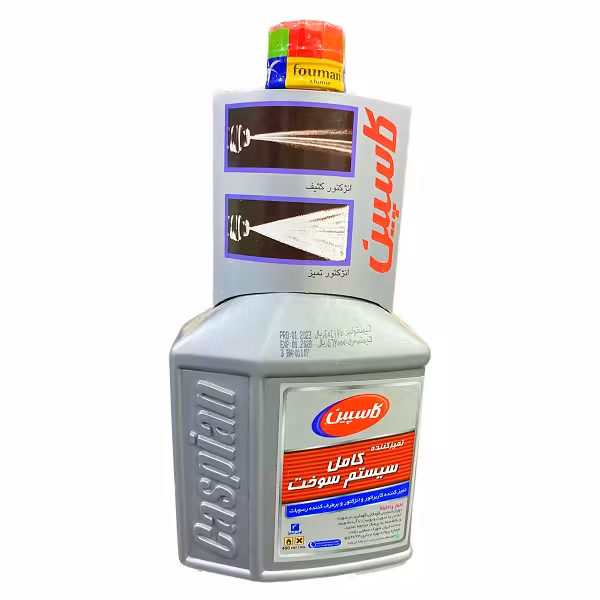 تمیز کننده کامل سیستم سوخت خودرو کاسپین مدل FUEL SYSTEM حجم 400 میلی لیتر