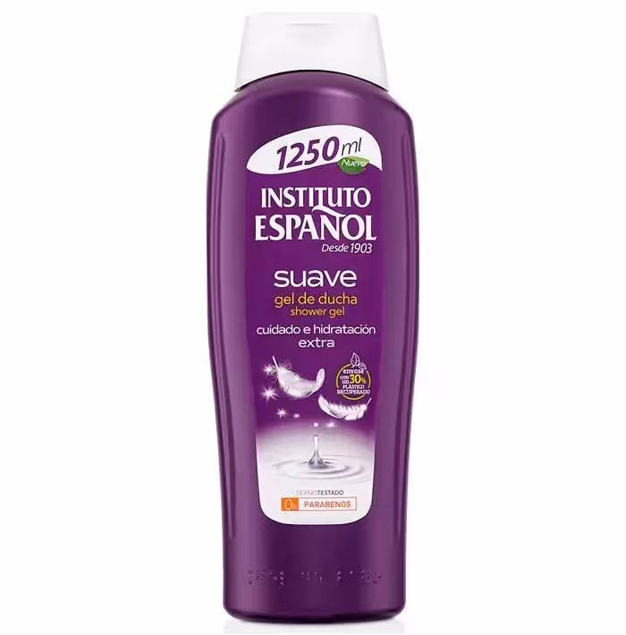 ژل دوش اسپانول Instituto Espanol مدل Suave حجم 1250 میل
