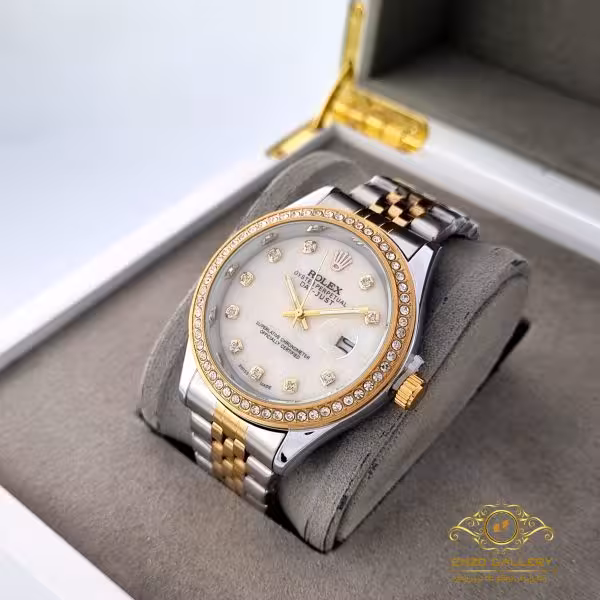 خرید ساعت مچی رولکس مردانه نگین دار rolex rl583