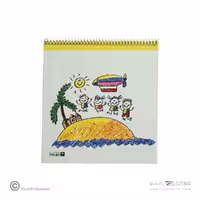 دفتر30برگ نقاشی ایمان کد9017 خشتی سیم ازبال (12عددی)