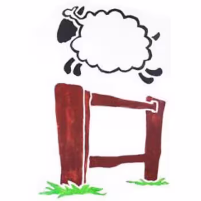 شابلون دیواری گوسفند کد 712