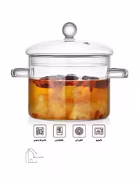قابلمه تمام پیرکس شعله مستقیم حجم 1500ml