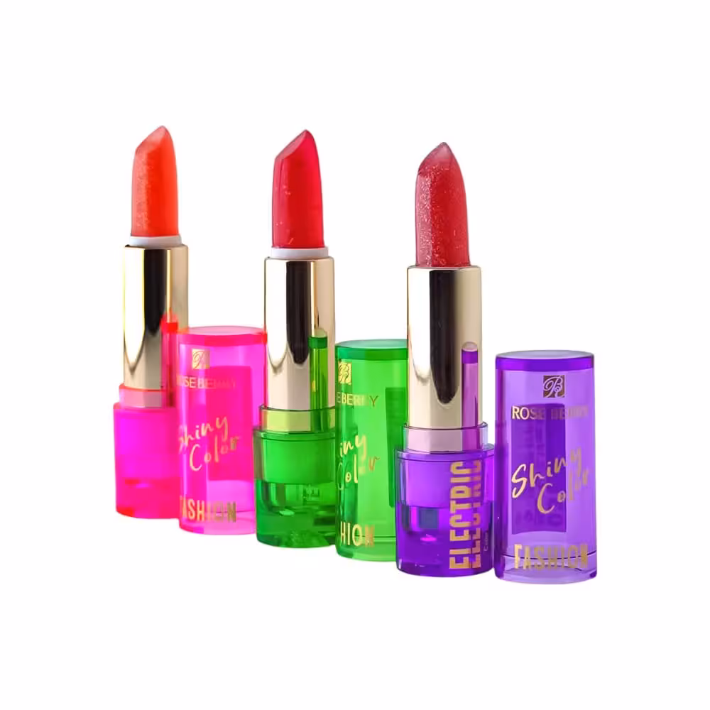 ست 3 عددی بالم لب حرارتی اکلیل دار Rose Berry_اورجینال